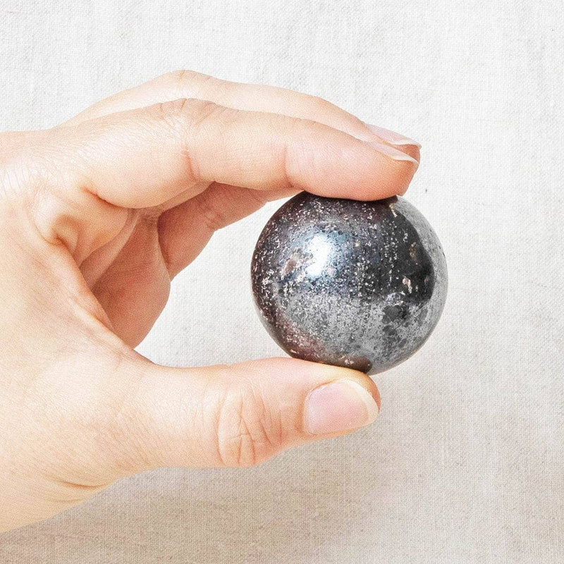 Hematite Sphere with Tripod