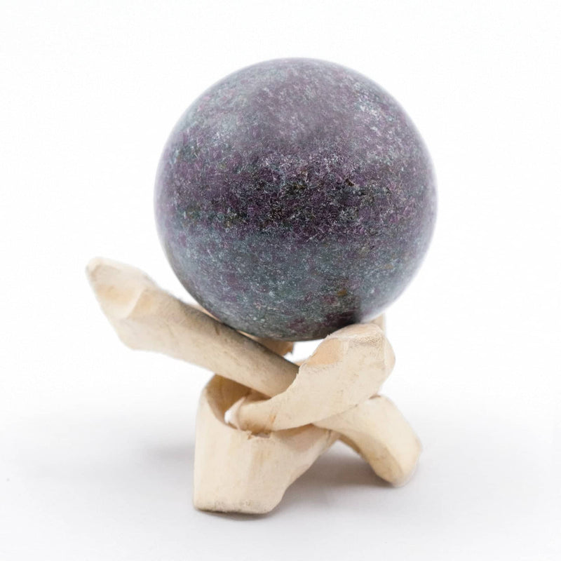 Ruby-Kyanite Sphere with Tripod