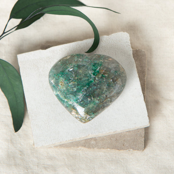 Chrysocolla Heart