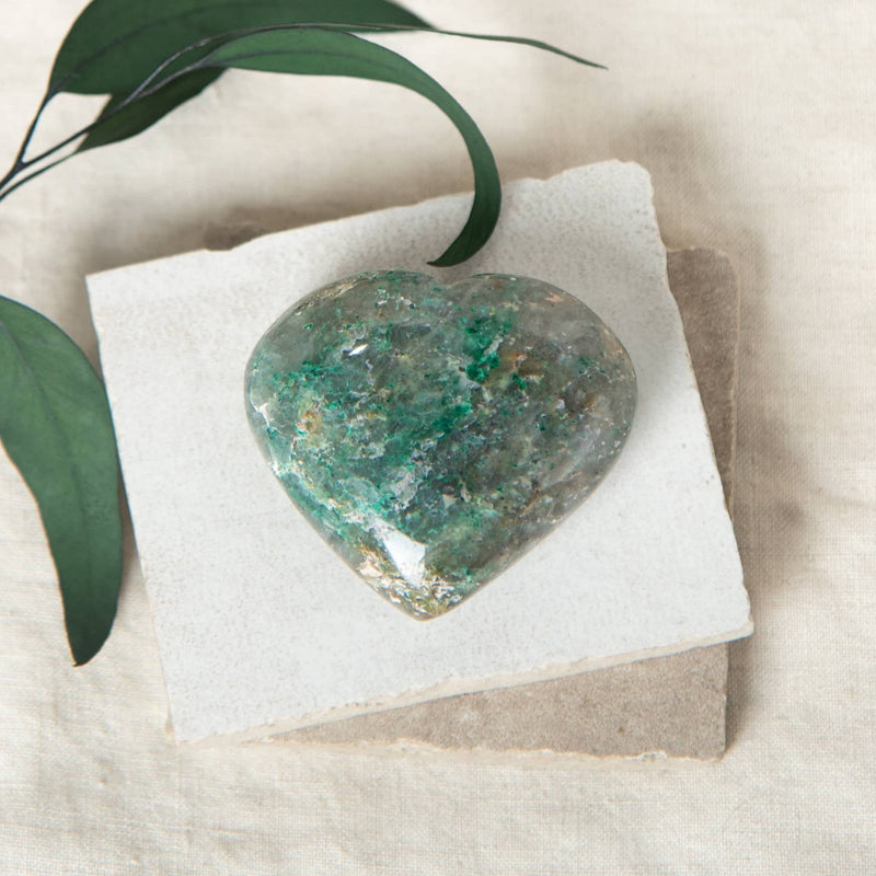 Chrysocolla Heart