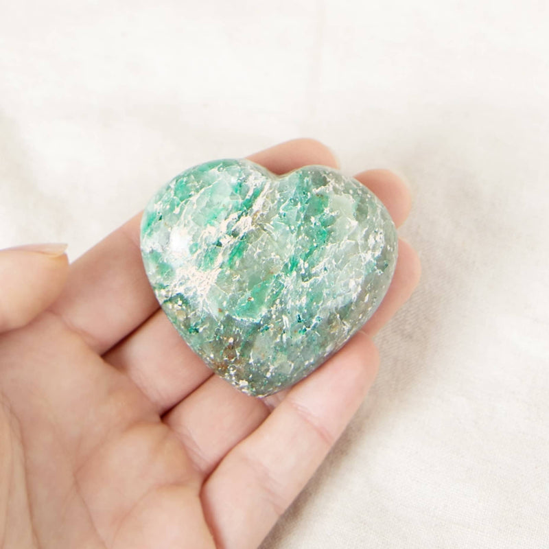 Chrysocolla Heart