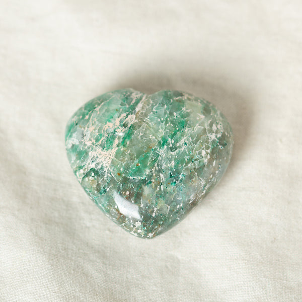 Chrysocolla Heart