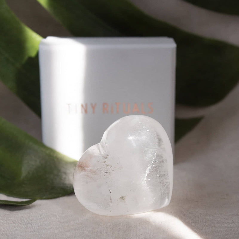 Crystal Quartz Heart