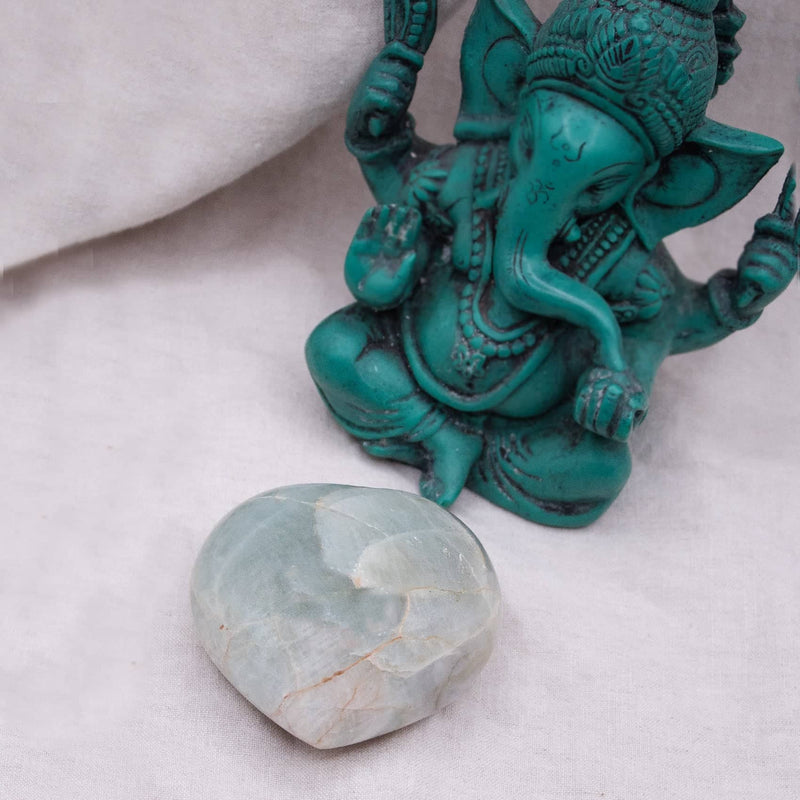 Rare Green Moonstone Hearts - 1 of a Kind - AAA Premium Quality