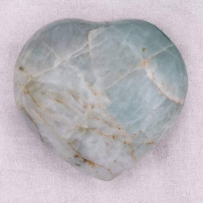 Rare Green Moonstone Hearts - 1 of a Kind - AAA Premium Quality