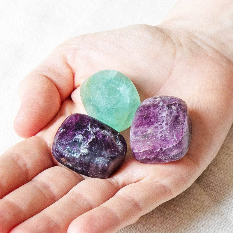 Rainbow Fluorite Stone Set