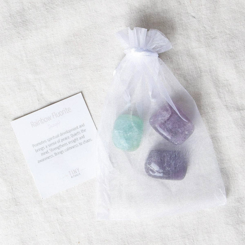 Rainbow Fluorite Stone Set