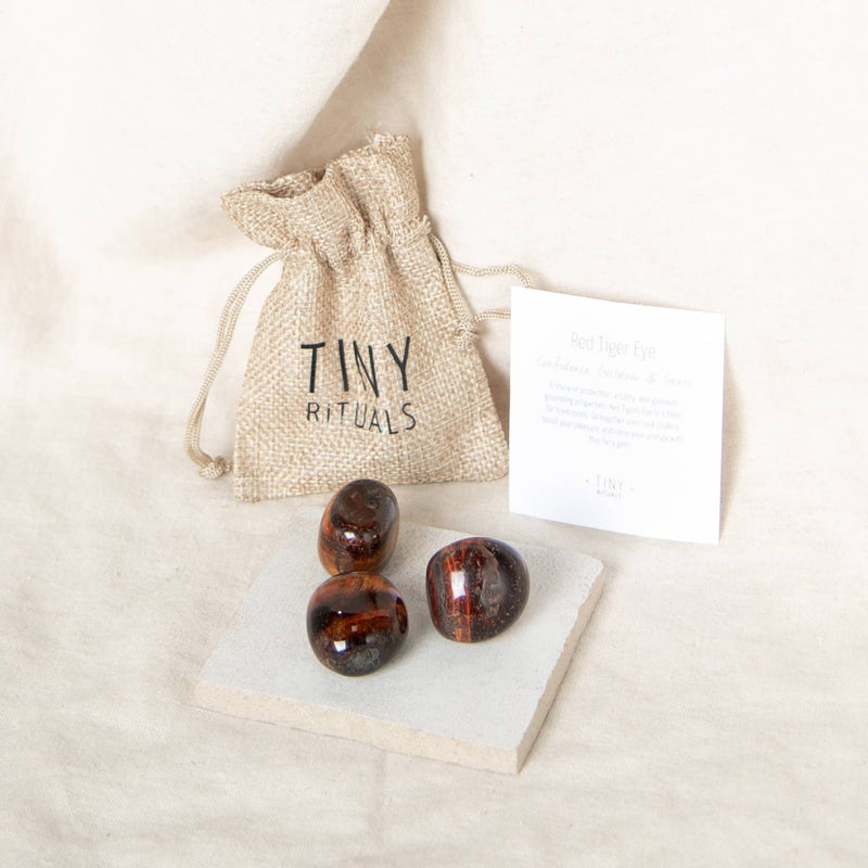 Red Tiger Eye Stone Gift Set
