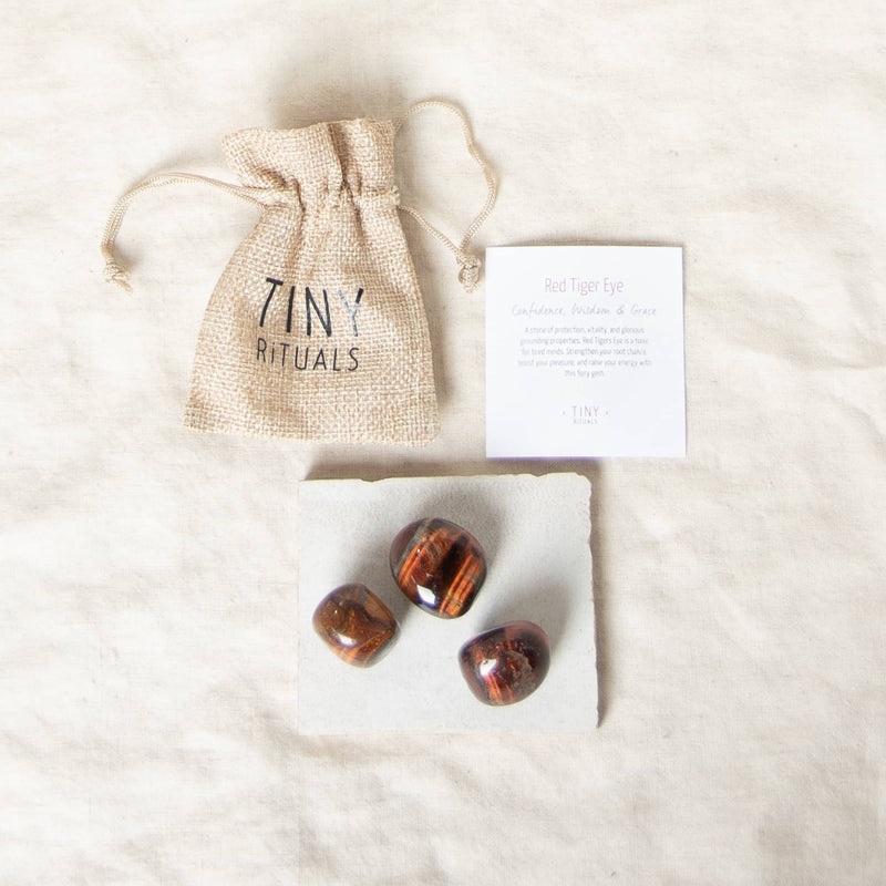 Red Tiger Eye Stone Gift Set