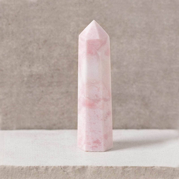 Pink Opal Crystal Point - AAA Premium Quality