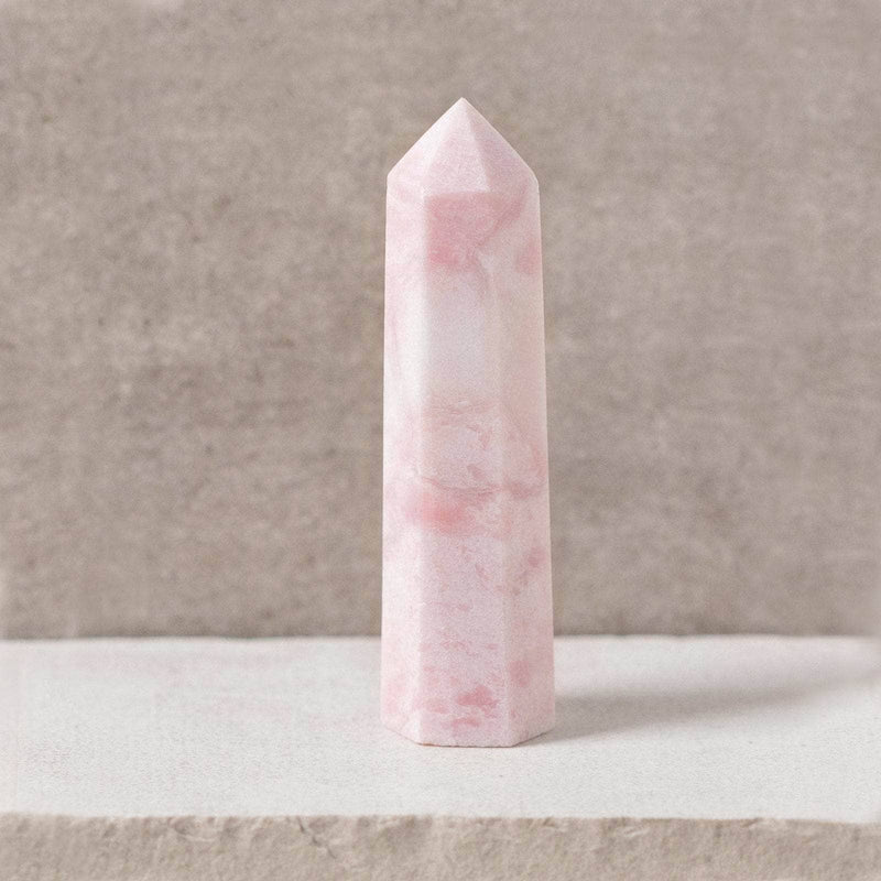 Pink Opal Crystal Point - AAA Premium Quality