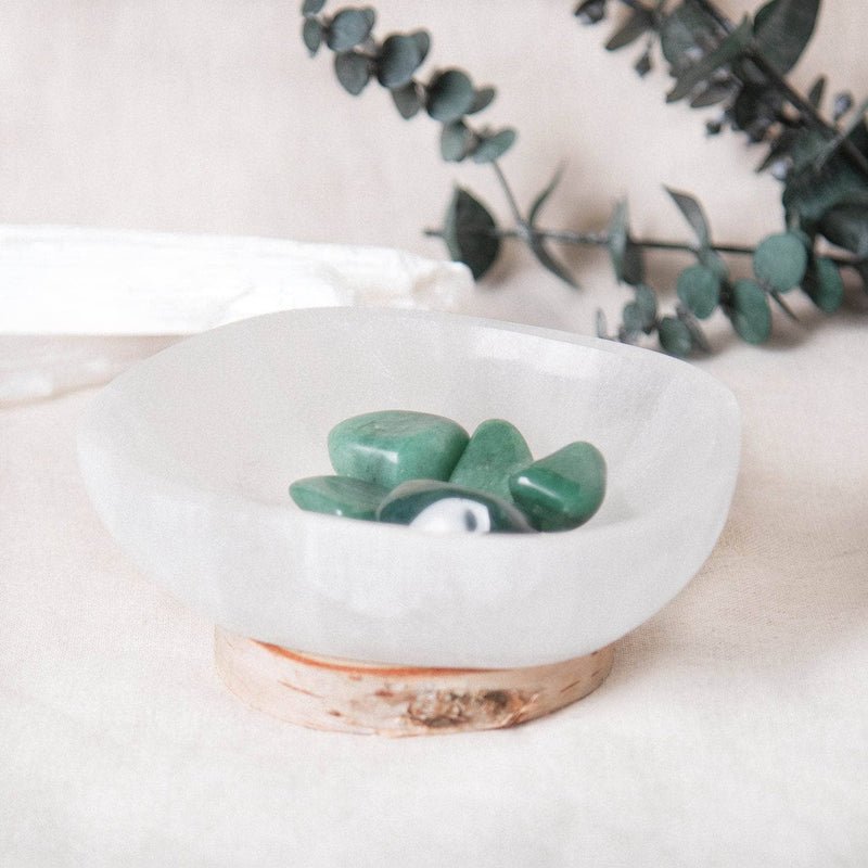 Selenite Crystal Recharging Bowl  - Hand Carved