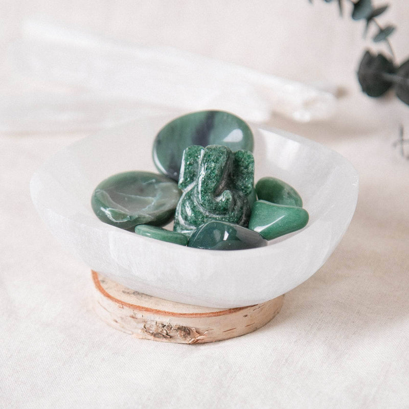 Selenite Crystal Recharging Bowl  - Hand Carved