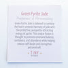 Green Pyrite Jade Energy Bracelet