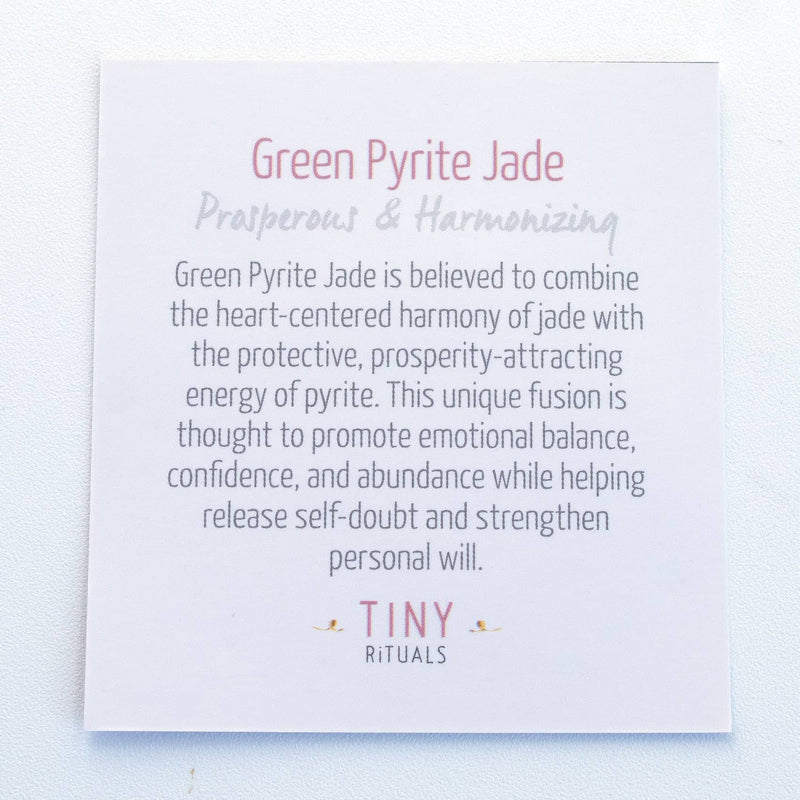 Green Pyrite Jade Energy Bracelet