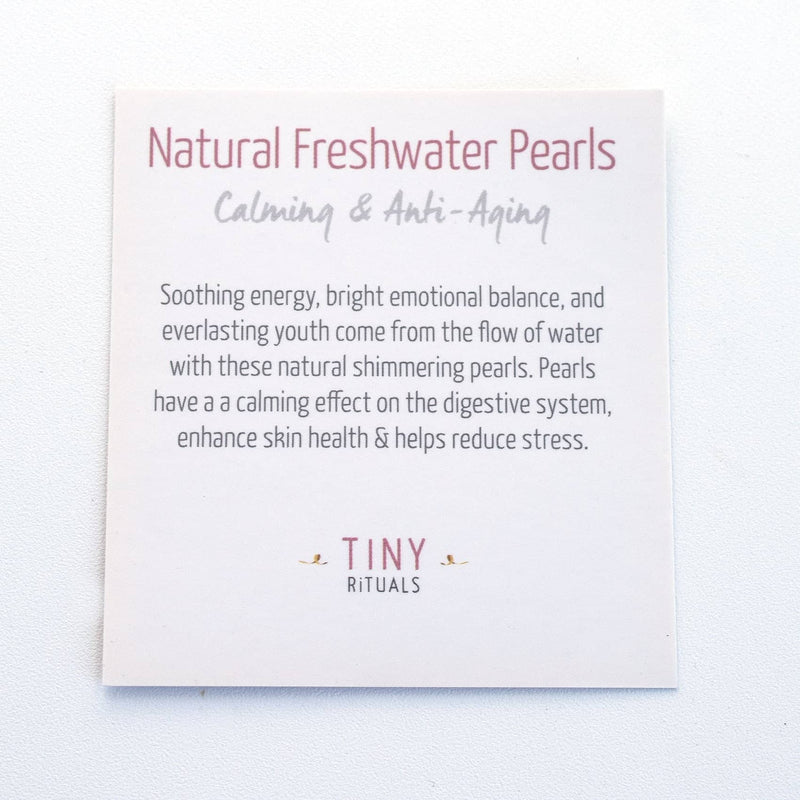 Natural Freshwater Seed Pearl Energy Bracelet - Pink