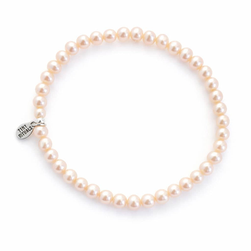 Natural Freshwater Seed Pearl Energy Bracelet - Pink