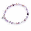 Natural Purple Ghost  Amethyst Quartz Energy Bracelet