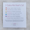 Chakra Mini Hearts Gift Set - 7 Recharging Stones