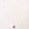 Rare Mystic Topaz Emerald Cut Pendant Necklace