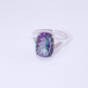 Rare Mystic Topaz Cushion Cut Ring