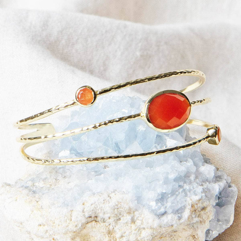 Carnelian Golden Bracelet