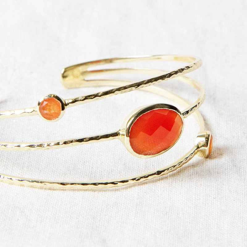 Carnelian Golden Bracelet