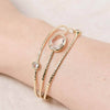 Herkimer Diamond Gold Bracelet