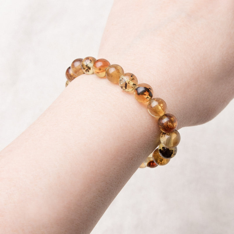 Genuine Amber Energy Bracelet - 8mm