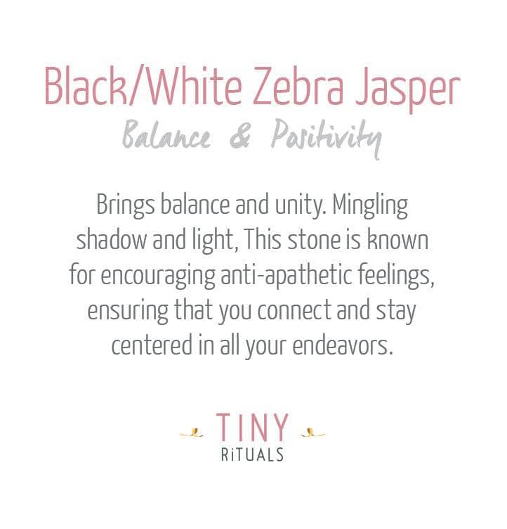 Black/White Zebra Jasper Energy Bracelet