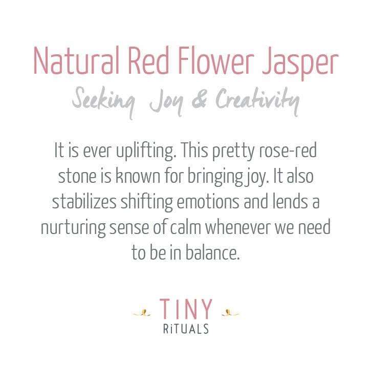 Natural Red Flower Jasper Energy Bracelet