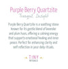 Purple Berry Quartzite Energy Bracelet
