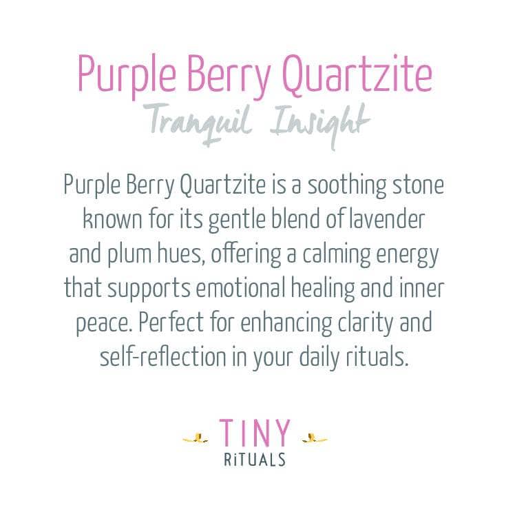 Purple Berry Quartzite Energy Bracelet