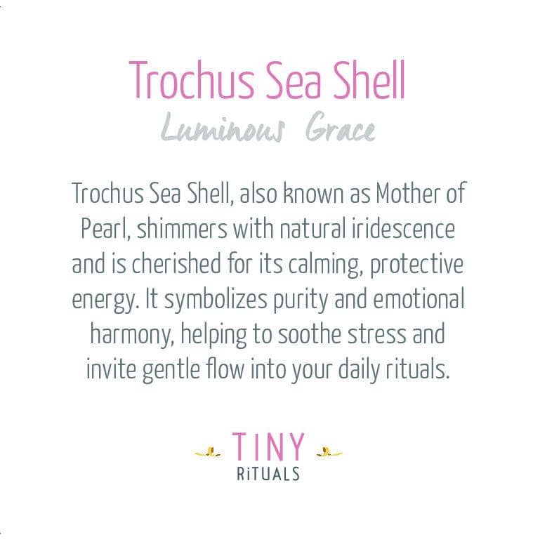 Trochus Sea Shell Energy Bracelet - 4mm