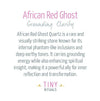 African Red Ghost Energy Bracelet - 6mm
