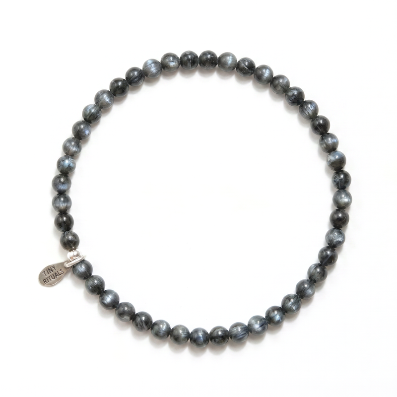 Larvikite Black Labradorite Energy Bracelet