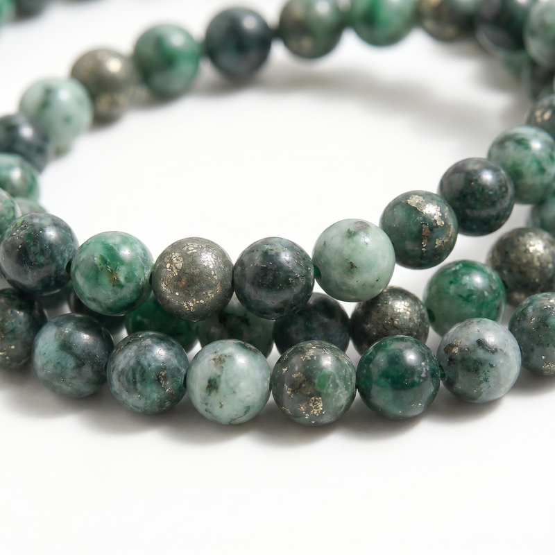 Green Pyrite Jade Energy Bracelet