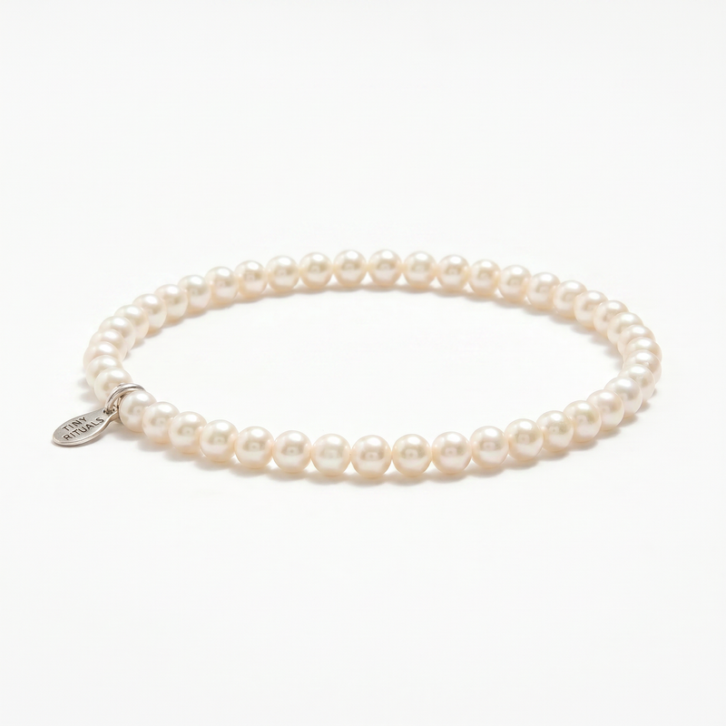 Natural Freshwater Seed Pearl Energy Bracelet - Pink