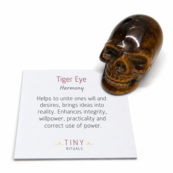 Tiger Eye Crystal Skull