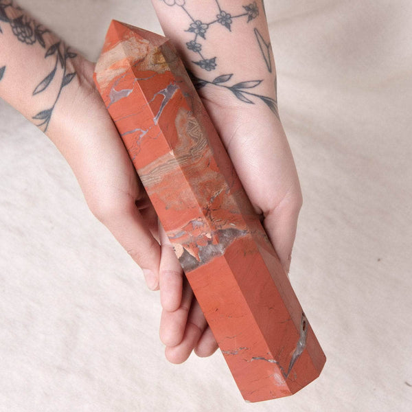 Red Jasper Obelisk - AAA Premium Quality