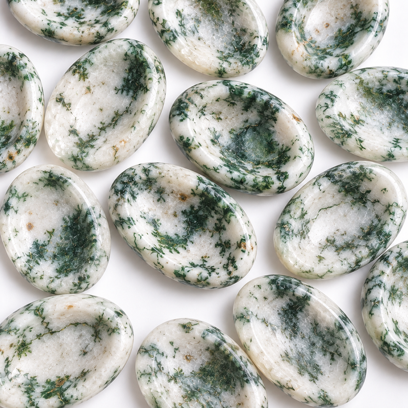 Tree Agate Worry Stone