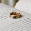 Triad Twist Copper Ring - Size 6