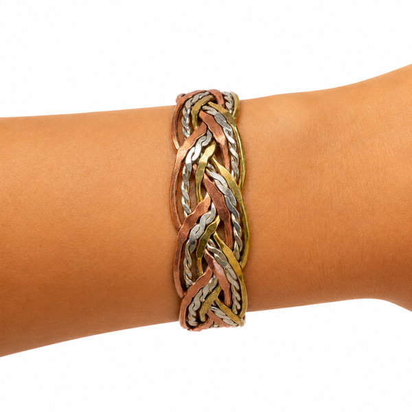 Trinity Weave Copper Cuff