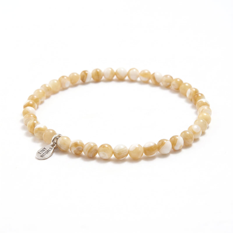 Trochus Sea Shell Energy Bracelet - 4mm