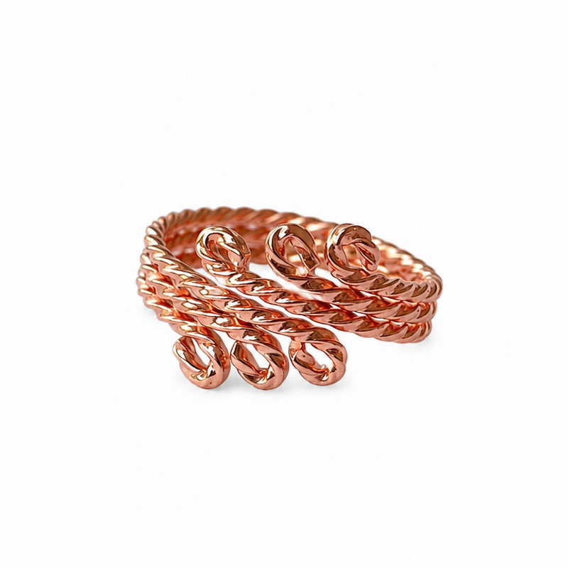 Twisted Copper Wire Ring
