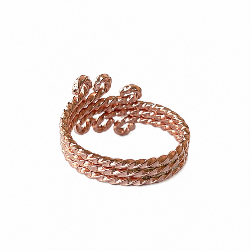 Twisted Copper Wire Ring