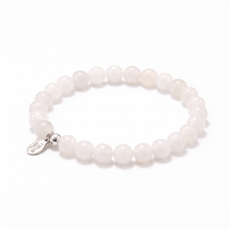 White Milky Jade Energy Bracelet - 6mm