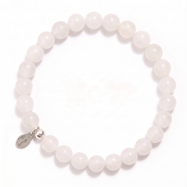 White Milky Jade Energy Bracelet - 6mm