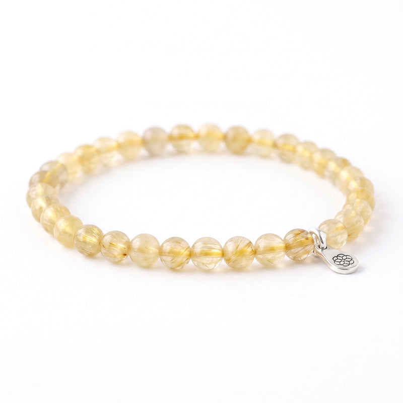Yellow Rutilated Quartz Energy Bracelet