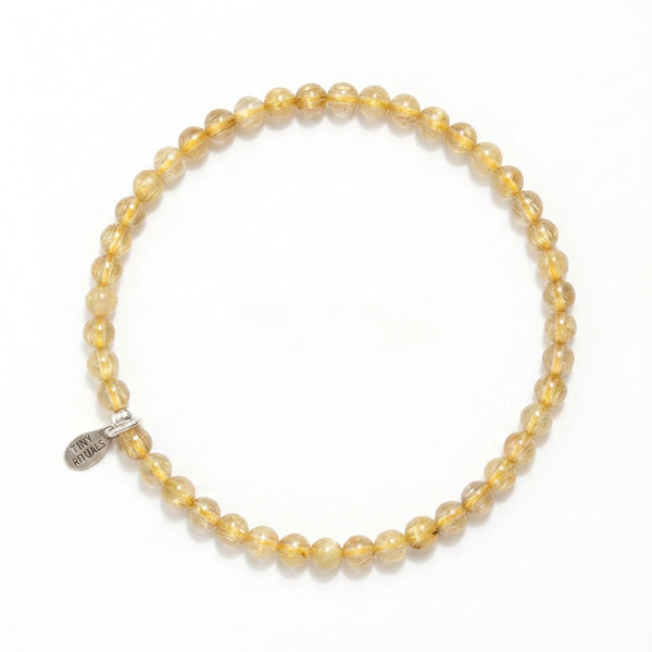 Yellow Rutilated Quartz Energy Bracelet
